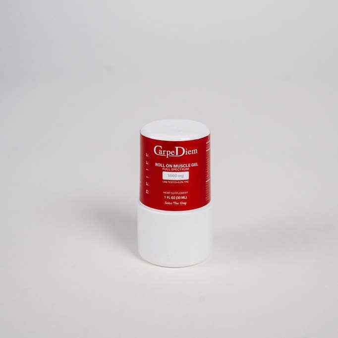 Carpe Diem CBD - Wholesale CBD Cream/Lotion - Relief CBD Gel Roll On - 1000mg Full Spectrum in 1oz