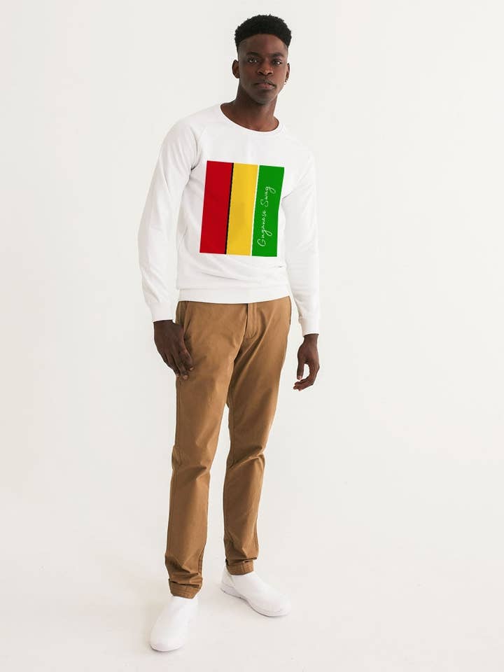 Guyanese Swag Ice Gold Green Herren Grafik-Sweatshirt für den Großhandel von Guyanese Swag