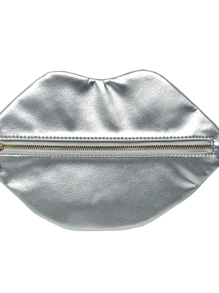 De Blake Lip Pouch — Metallic Zilver voor wholesale door David Stesner ArtHouse