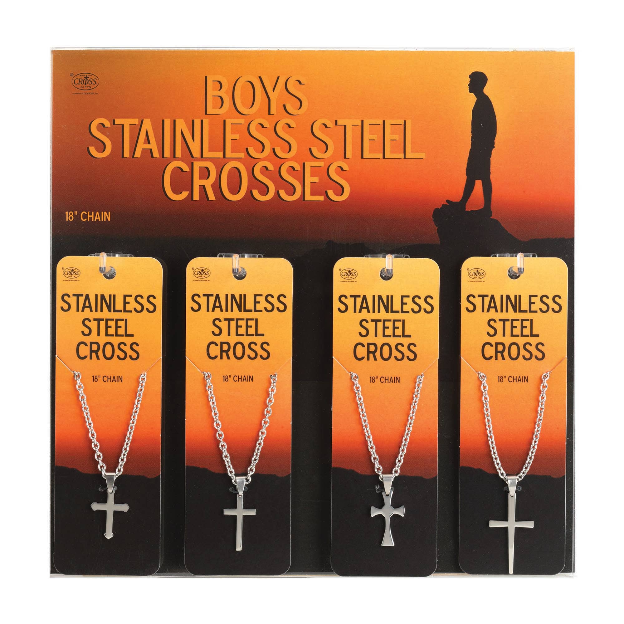 Dicksons - Wholesale Retailer Display - Jewelry - PREPK BOYS STLS STL NKS-16 PC ASST0