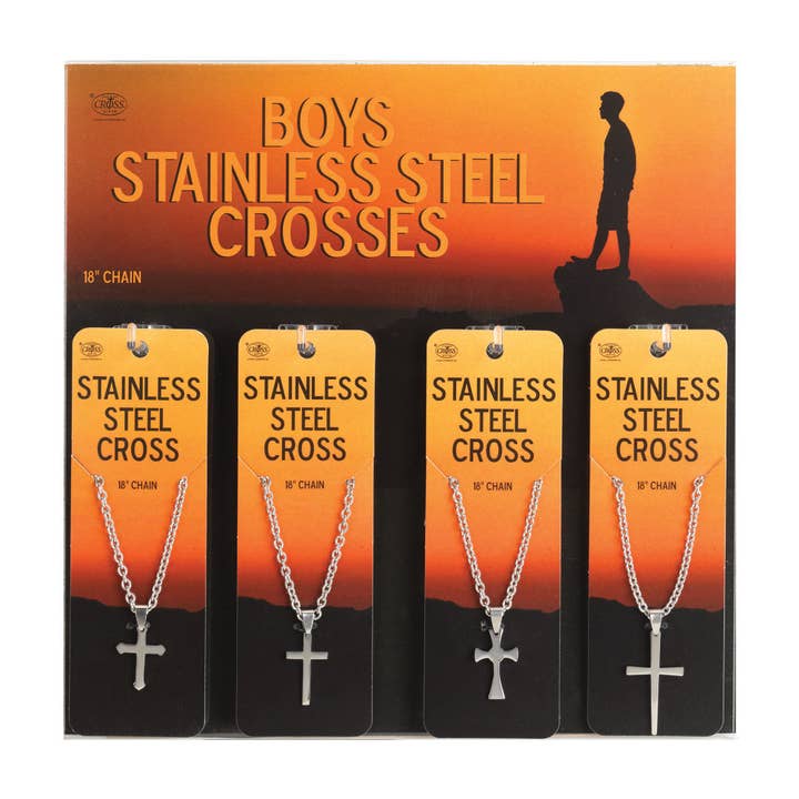 Dicksons - Wholesale Retailer Display - Jewelry - PREPK BOYS STLS STL NKS-16 PC ASST