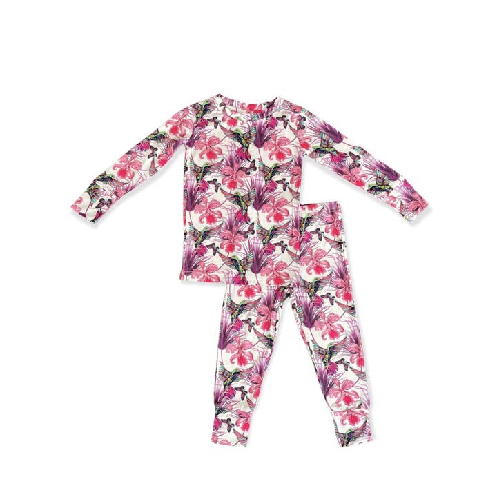 Avas zweiteiliger Pyjama mit langen Ärmeln für den Großhandel von Snugabutter LLC