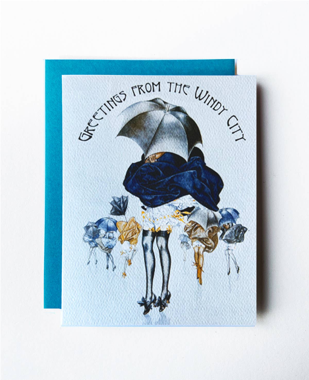 The Twentieth – wholesale Everyday greeting card – Windy City Chicago Art Nouveau Card0