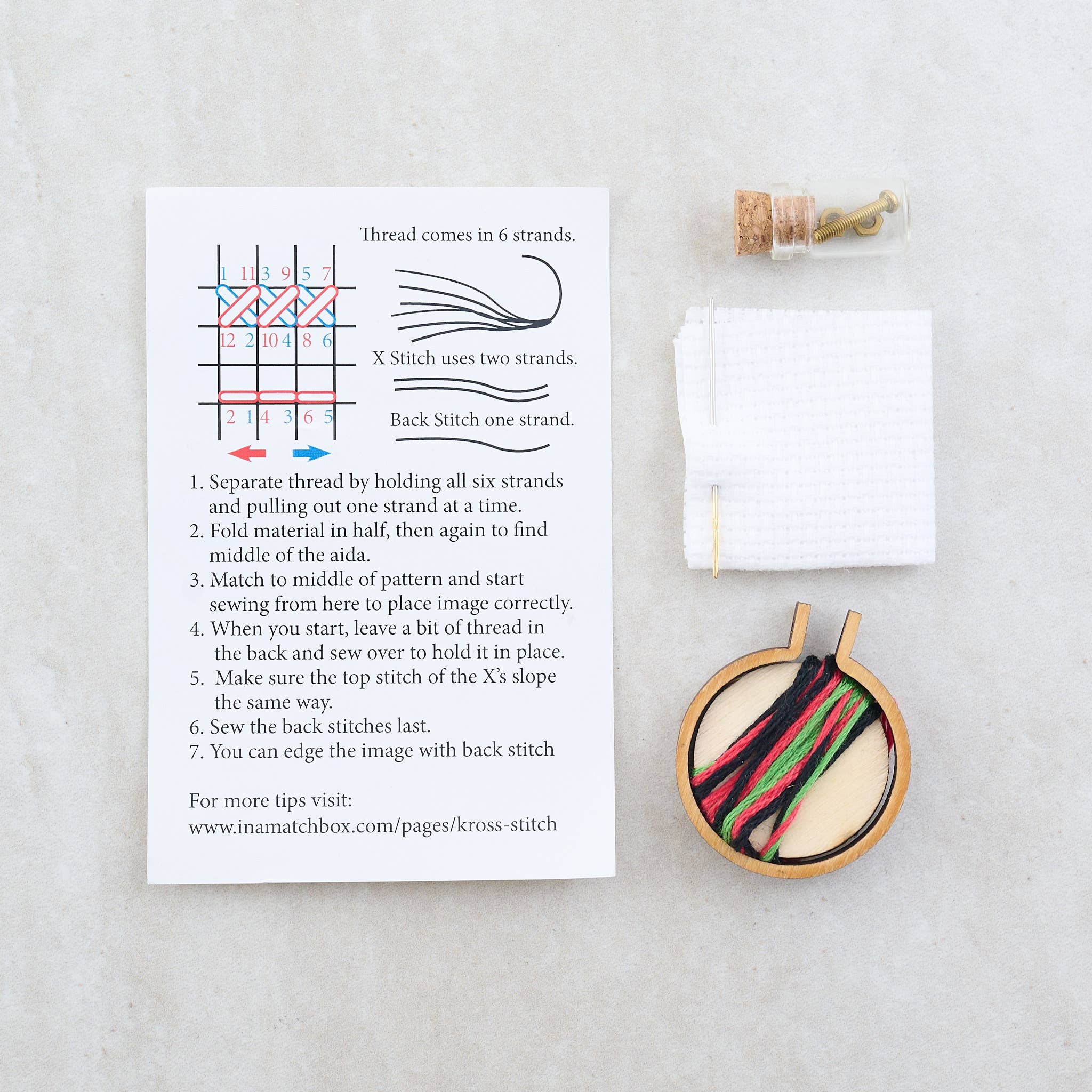 Marvling Bros Ltd – wholesale Embroidery/cross-stitch supplies – Pricking Perfect Hoop Cross Stitch Kit5
