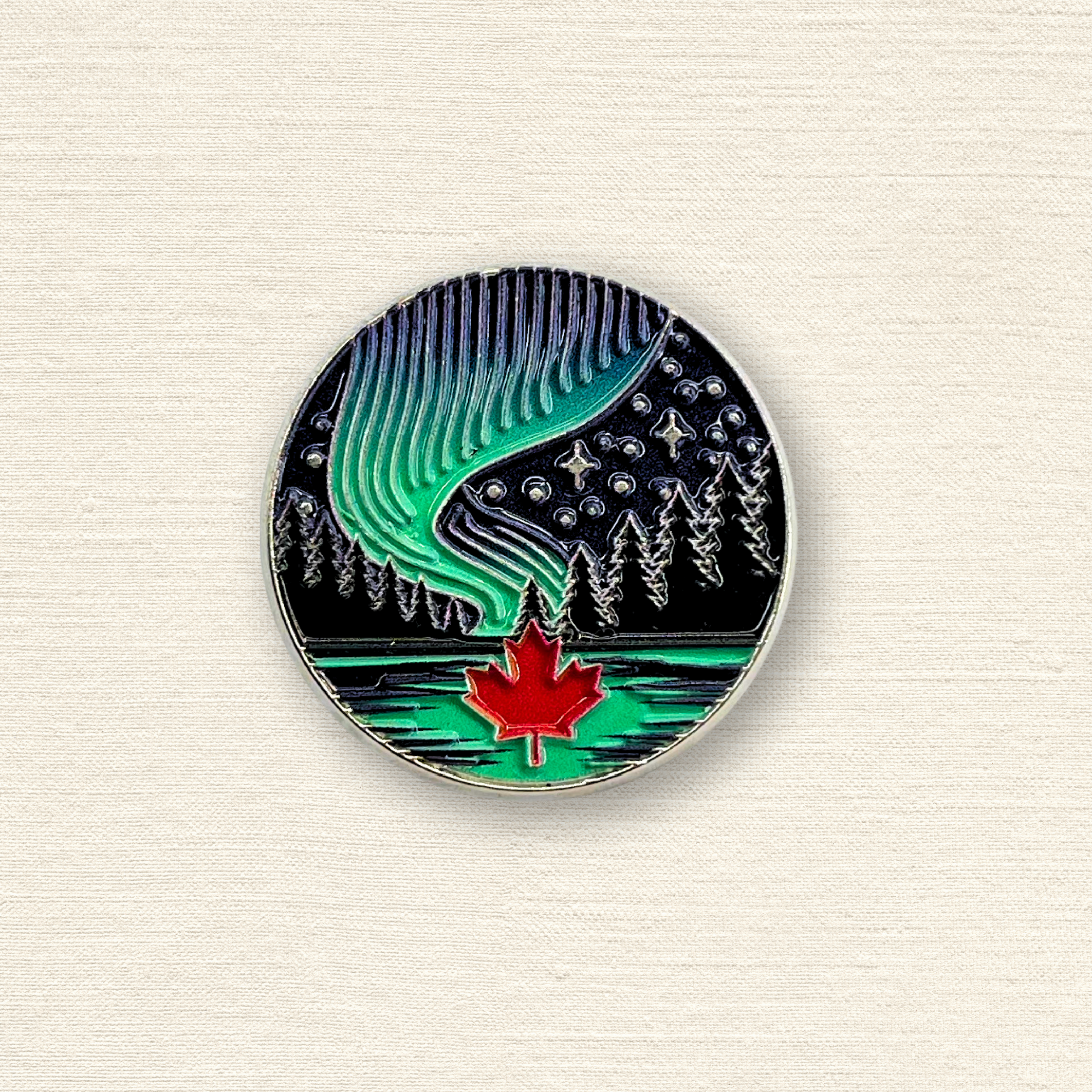 Northern Icons Canada - Vente Épinglettes/boutons - Épingle en émail Aurora Canada0