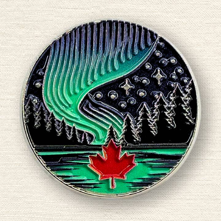 Aurora Kanada Emaljpin för wholesale av Northern Icons Canada
