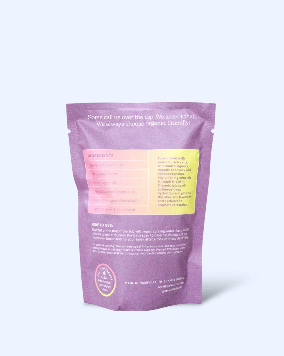 Mameni Beauty - Wholesale Bath Soak/Milk - Muscle Rest + Skin Nourish1