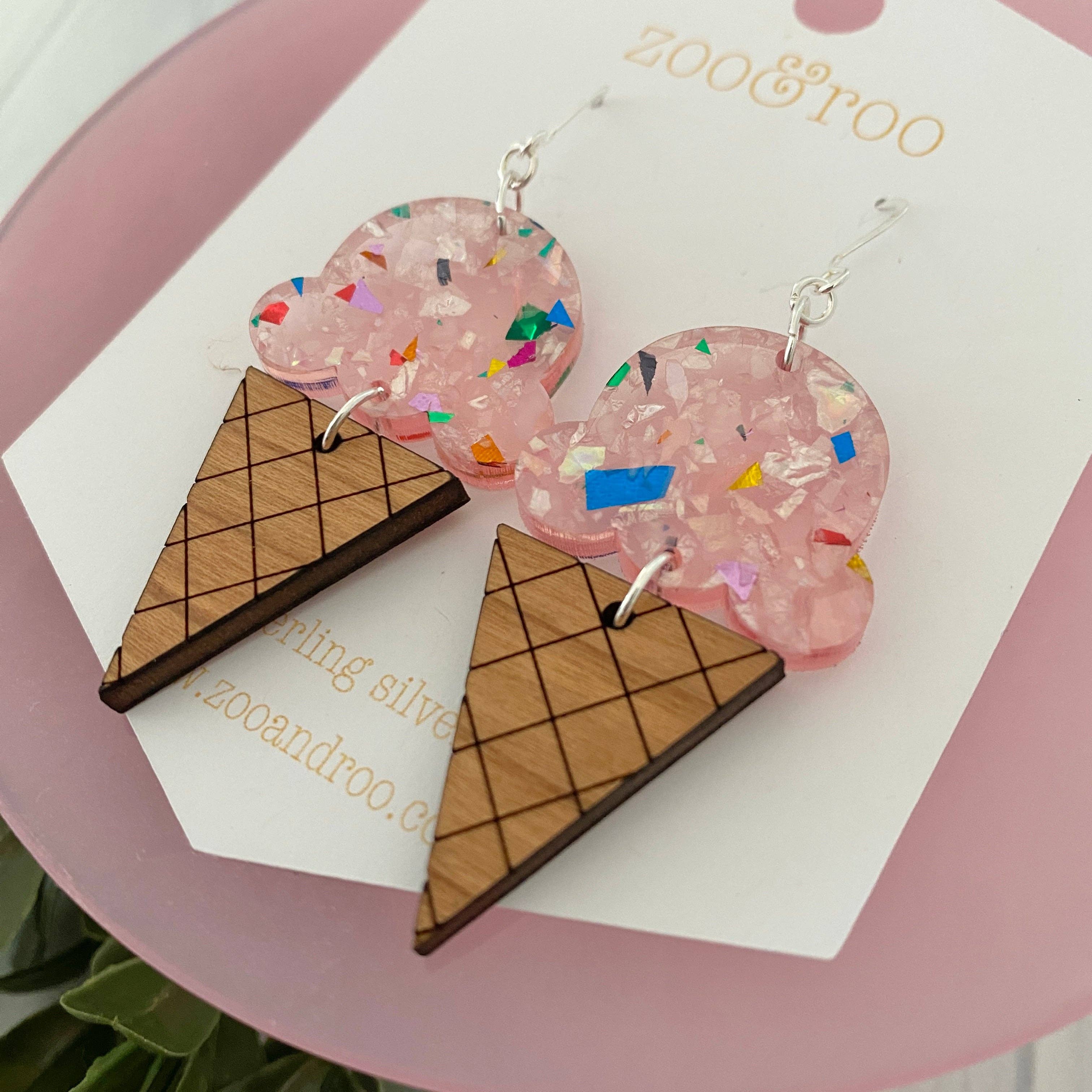 zoo&roo - Wholesale Dangle Earrings - Ice Cream earrings1