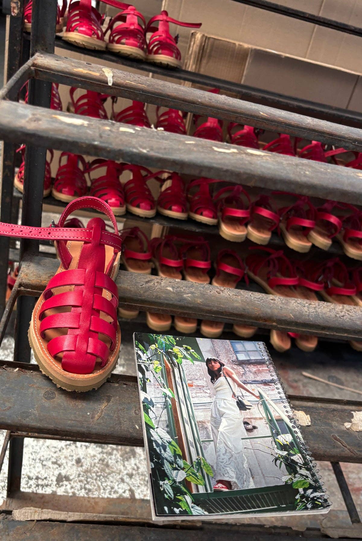 Mexas EU - Wholesale Sandals - Women's - CHILAQUILES ROJOS - Women's red leather fisherman sandals10