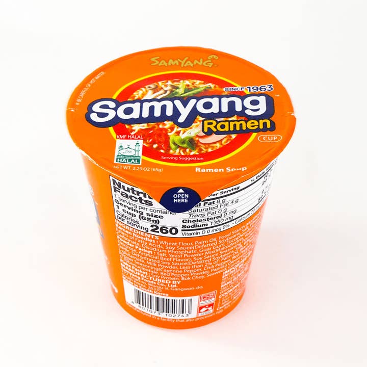 K Moitves - Wholesale Ramen - Samyang Original Ramen Cup Noodles– 65g (Pack of 6 Cups)