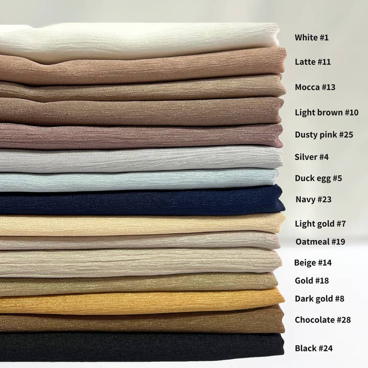 Lili Scarves - Wholesale Scarf – Women's - Satin Nisa Plain Scarf