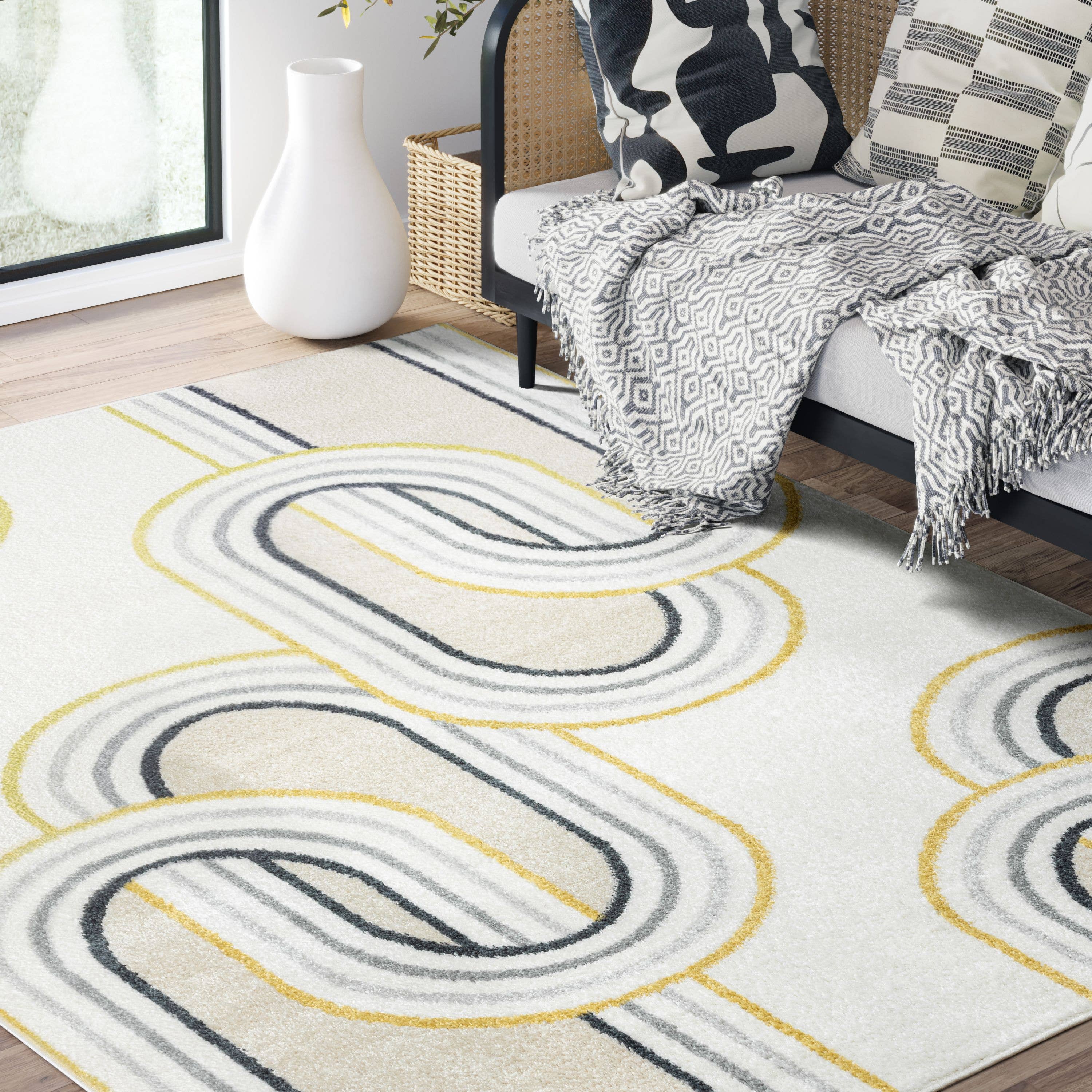 Abani Rugs - Wholesale Area Rug - Abani Rugs Deco Modern Links Area Rug5
