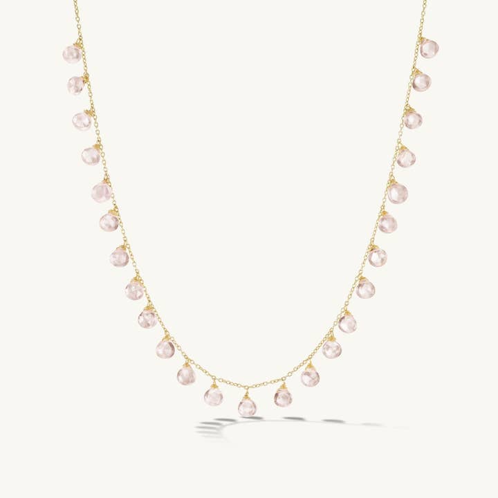 Vienna in Rose Quartz 14k for wholesale by ALÉIR