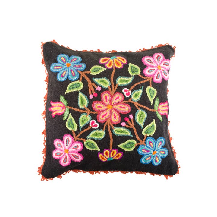 Black Alpaca Fiber Pillow for wholesale by Galiatea