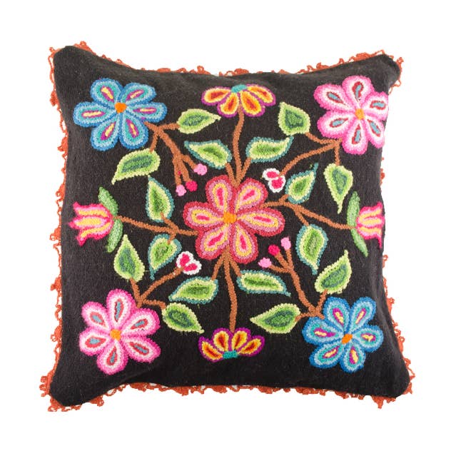 Almohada de fibra de alpaca negra para venta al por mayor de Galiatea