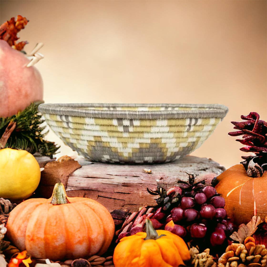 The African Home Goods – Cesta por atacado – CESTO DE UNIDADE DOURADA - TONS TERROSOS3