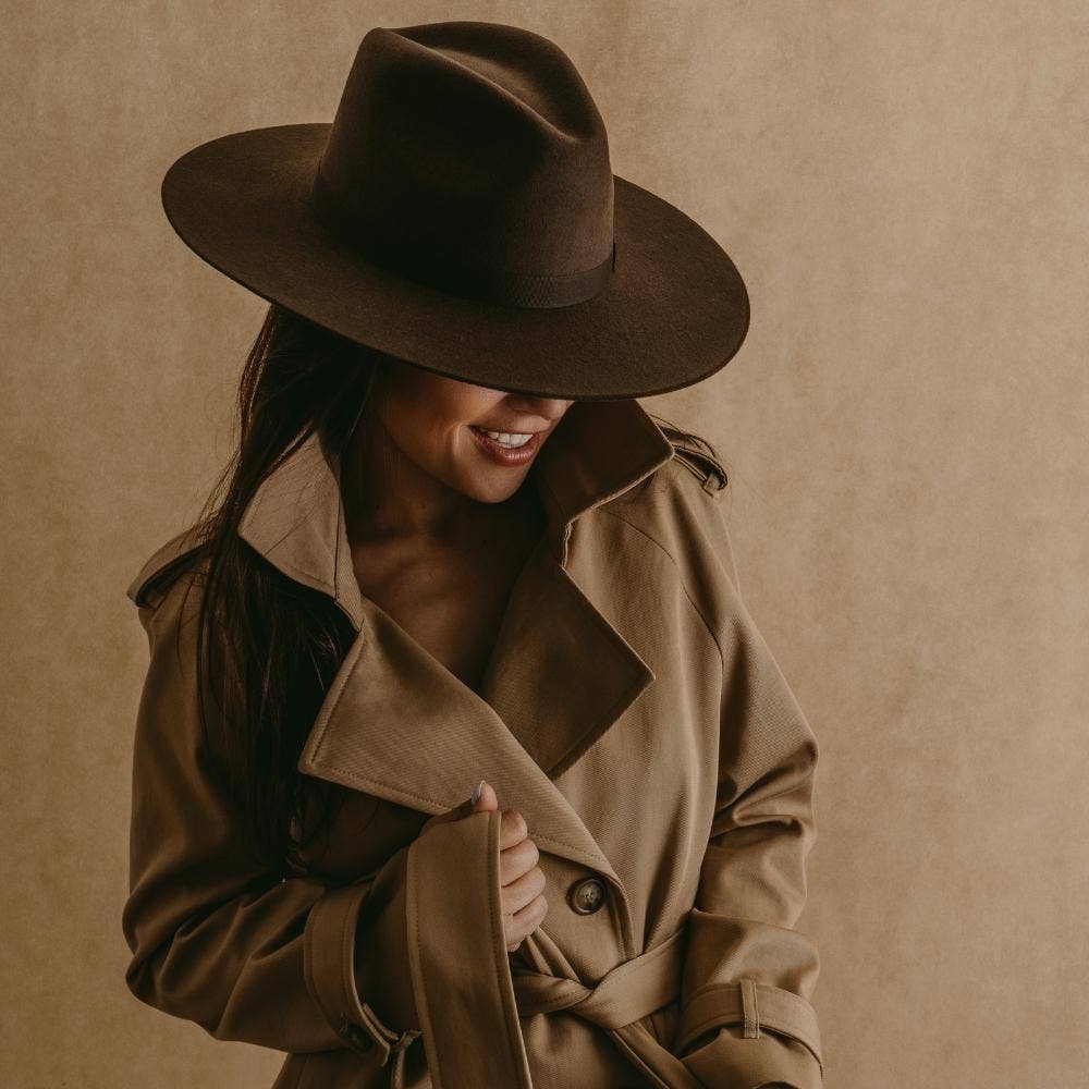 Sandoval Hats - Wholesale Fedora - Women's - Tlaquepaque · Brown fedora wide brim5