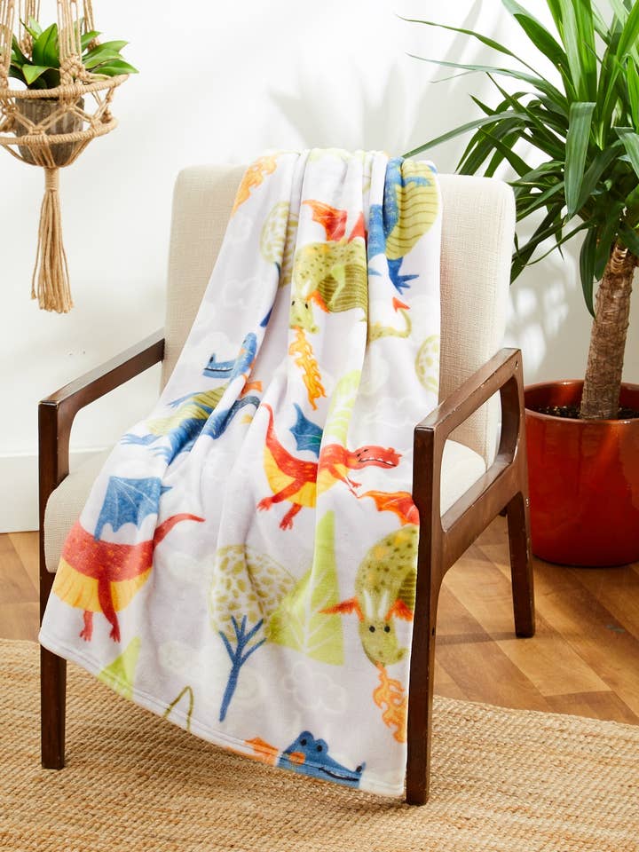 Duke Imports - Wholesale Bedding Blanket - Kids & Baby - "Fairytail Fun" Plush Baby Blanket