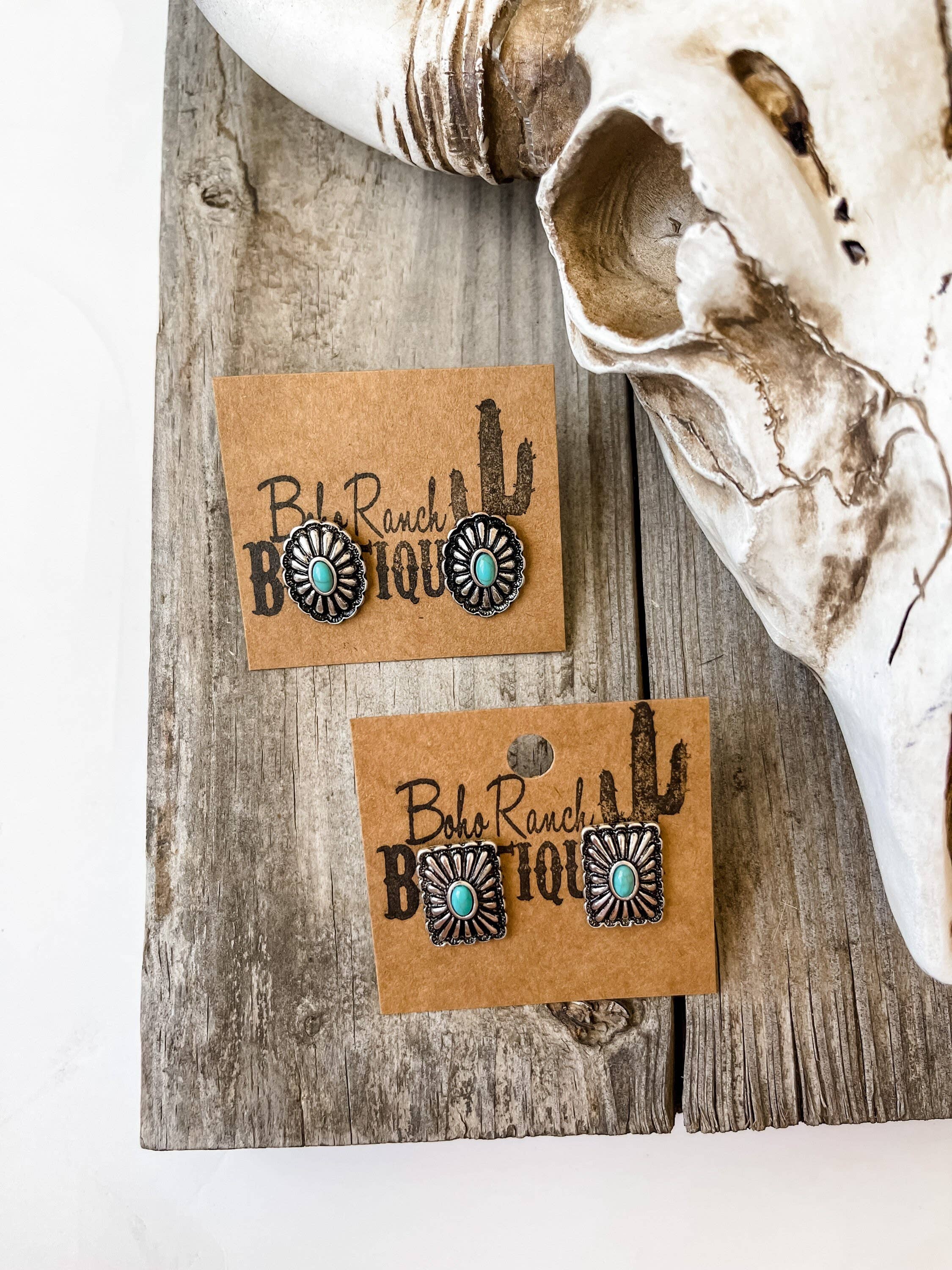 Boho Ranch Shop - Wholesale Stud/Post Earrings - Western Mini Conch Stud Earrings7