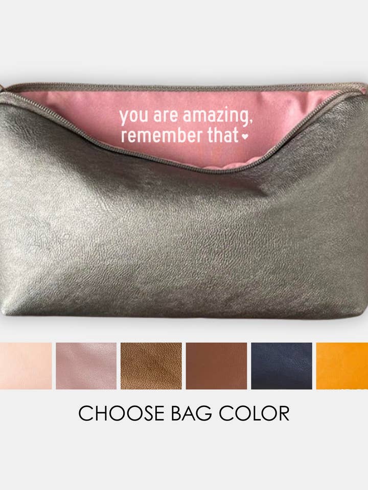 'Astuccio in Finta Pelle "Ricorda che Sei Straordinario"' - Idea Regalo per la vendita all'ingrosso da parte di Shop Sandra Smith