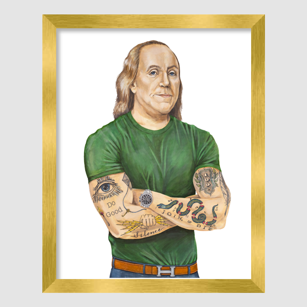 LX Artworks - Vente Affiche d'art - Impression sur papier Buff Ben (Benjamin Franklin)7