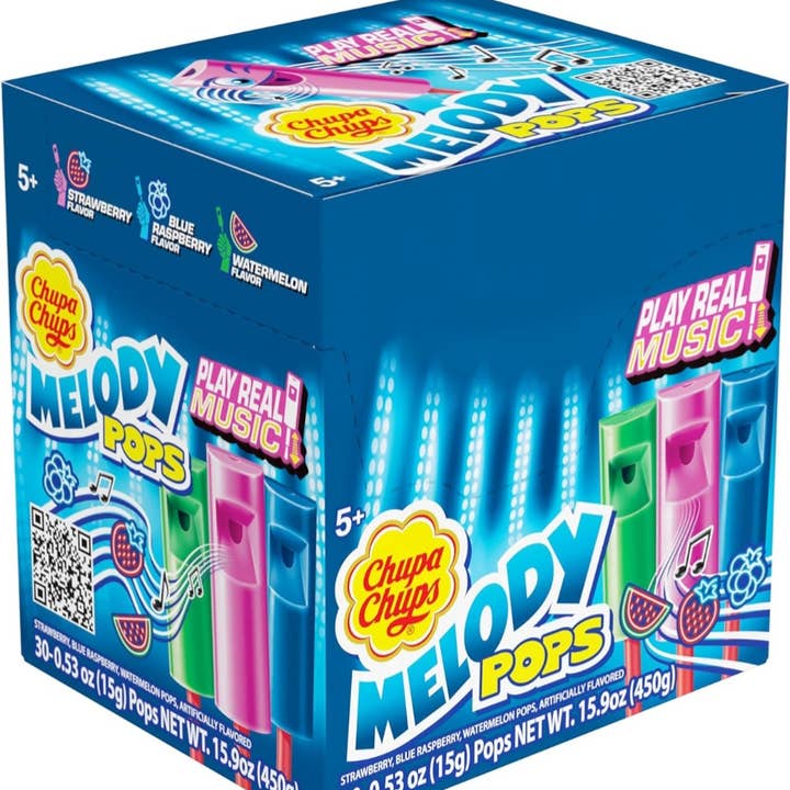 Majestic Wholesale - Wholesale Lollipop - Chupa Chups Melody Pops – Whistle Lollipops (30ct)