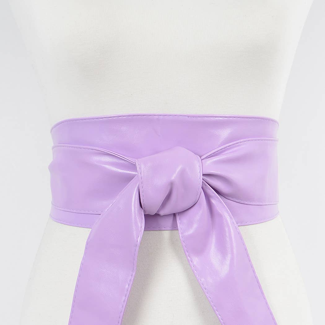 3AM BY H&D ACCESSORIES - Wholesale Belt - Women's - Faux Leather Tie Up Belt.19