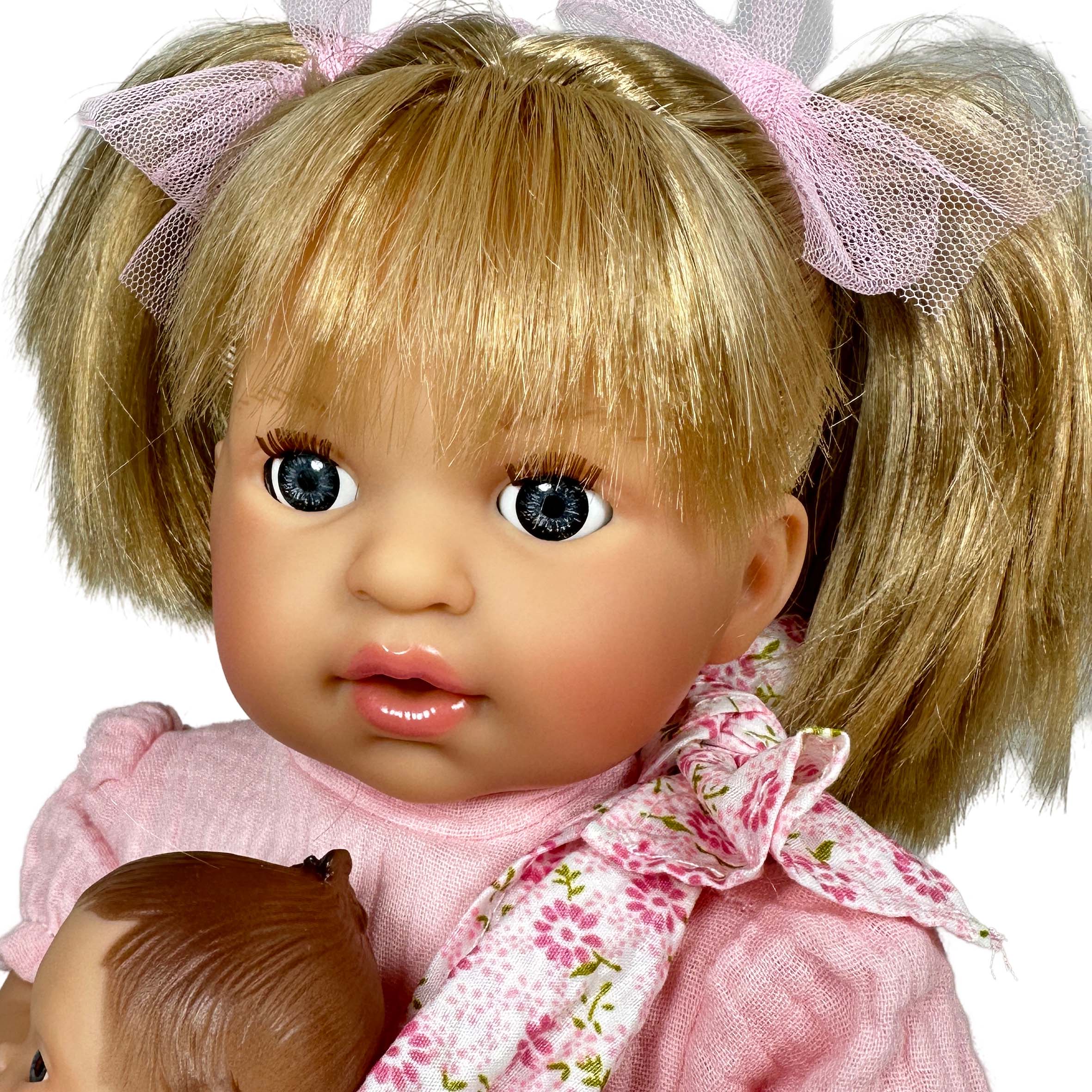 Nines Artesanals d'Onil Dolls - Wholesale Doll - Kids - ALEX DOLL WITH PINK BABY3