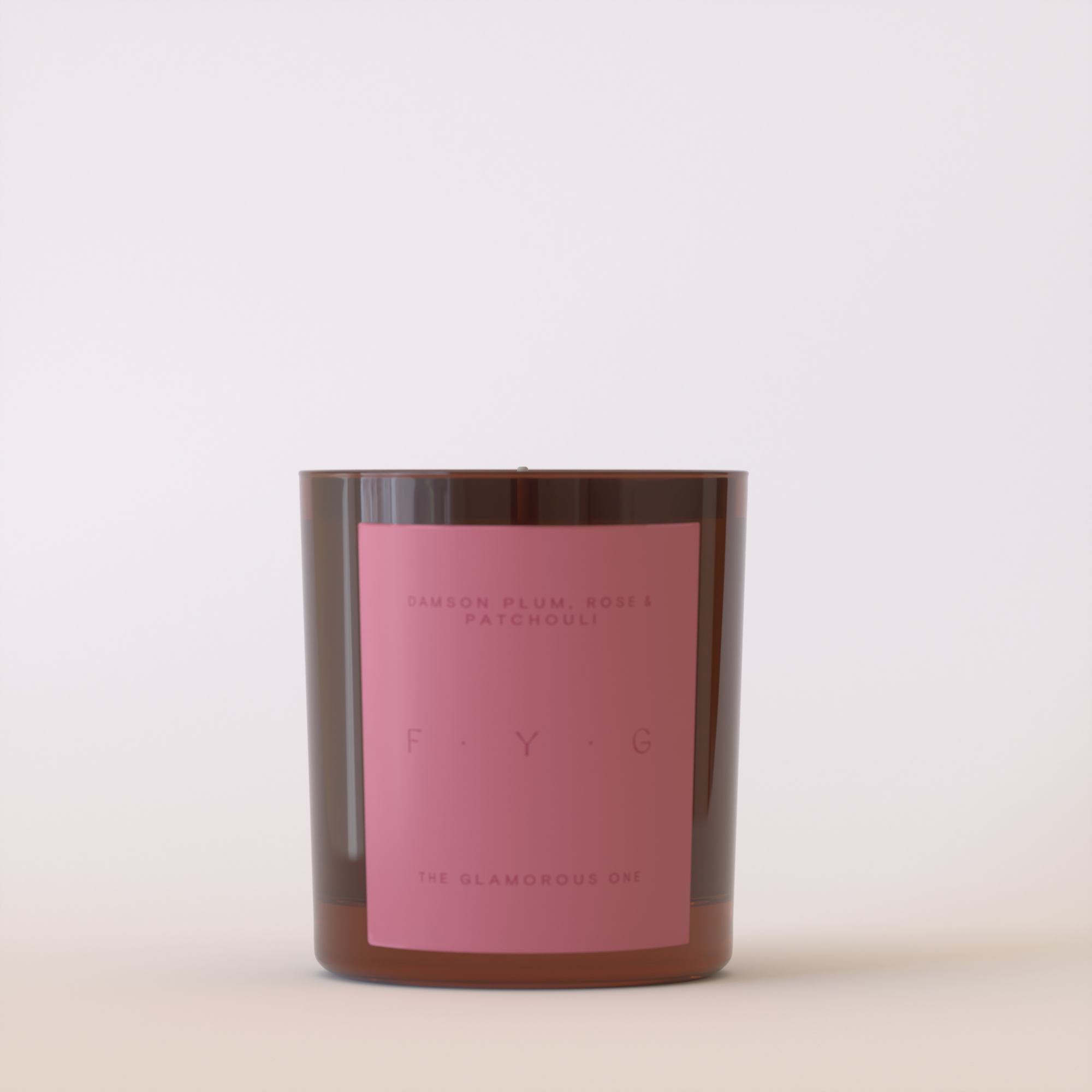 Amber Damson Plum, Rose & Patchouli Candle for wholesale on Faire2