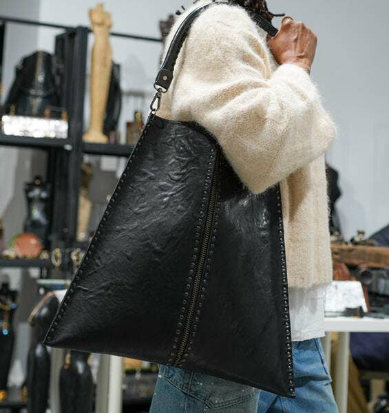 Rebel Designs Accessories - Wholesale Schoudertas - Dames - Grote leren tas met rits2