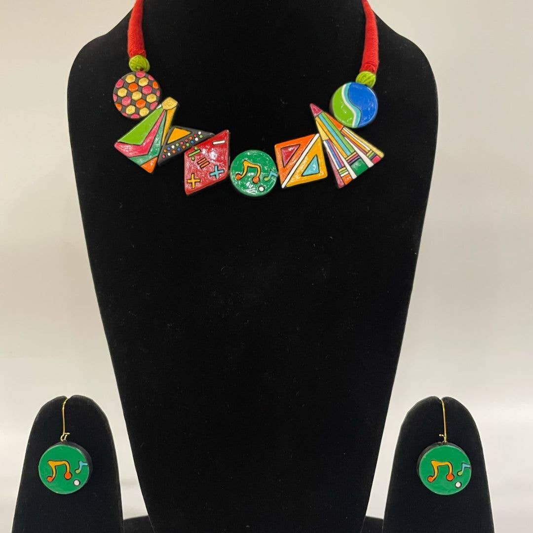 House of Kraft – wholesale Smycken – Musiknoter Smyckeset | Lersmycken | Tillbaka till skolan-set6