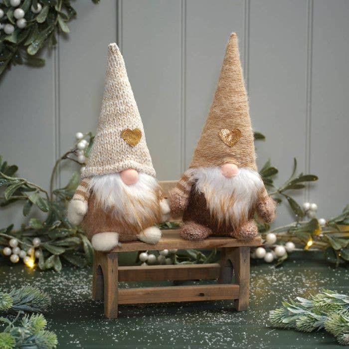 Langs - Wholesale Christmas Decoration - Christmas Sitting Natural Gnome 2 Asstd