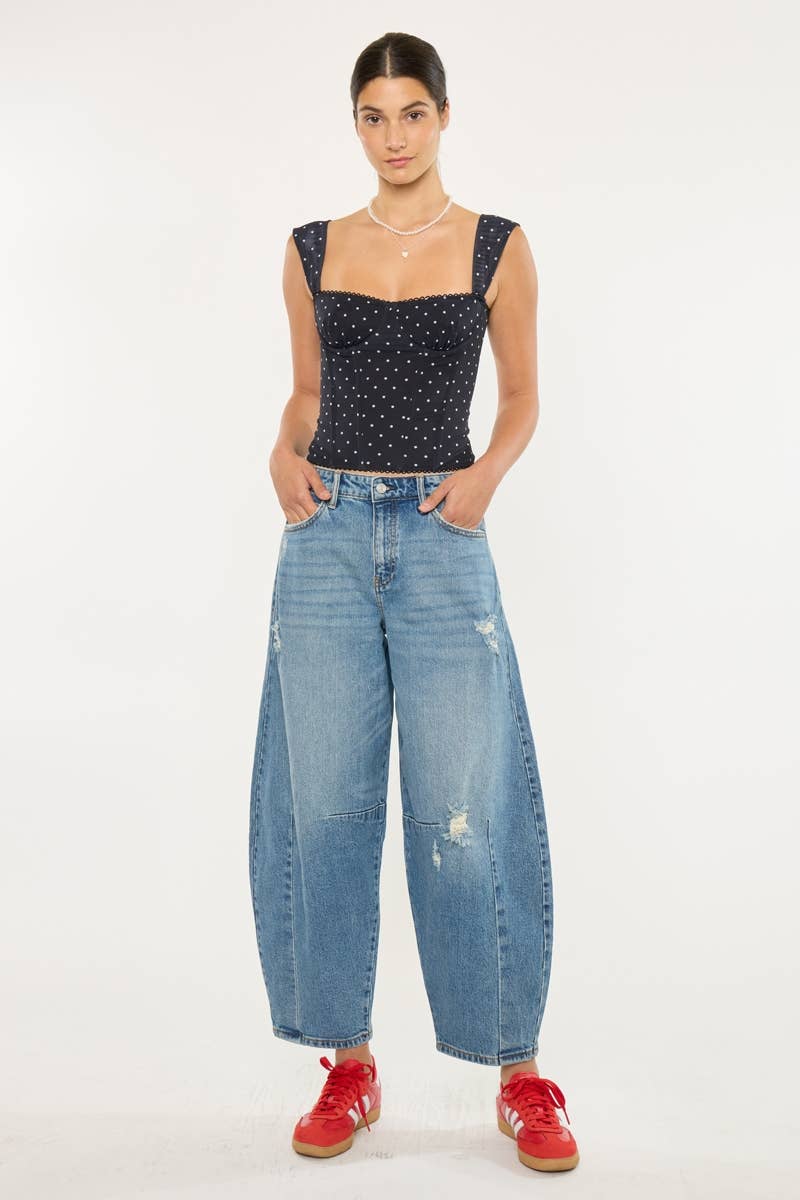 MEDIUM OPEN PACK HIGH RISE HORSESHOE FIT JEANS-KC9390M for wholesale on Faire0