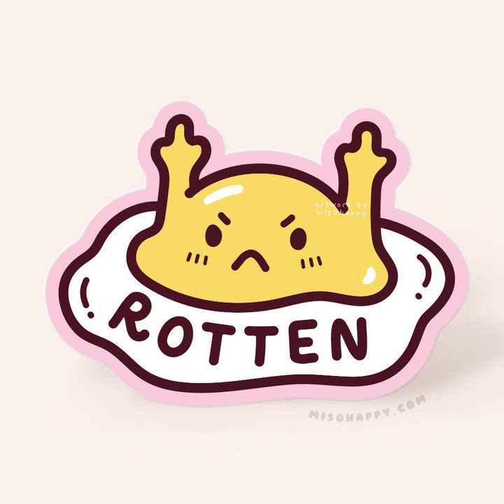 "Rotten Egg" Sticker for wholesale by MIS0HAPPY