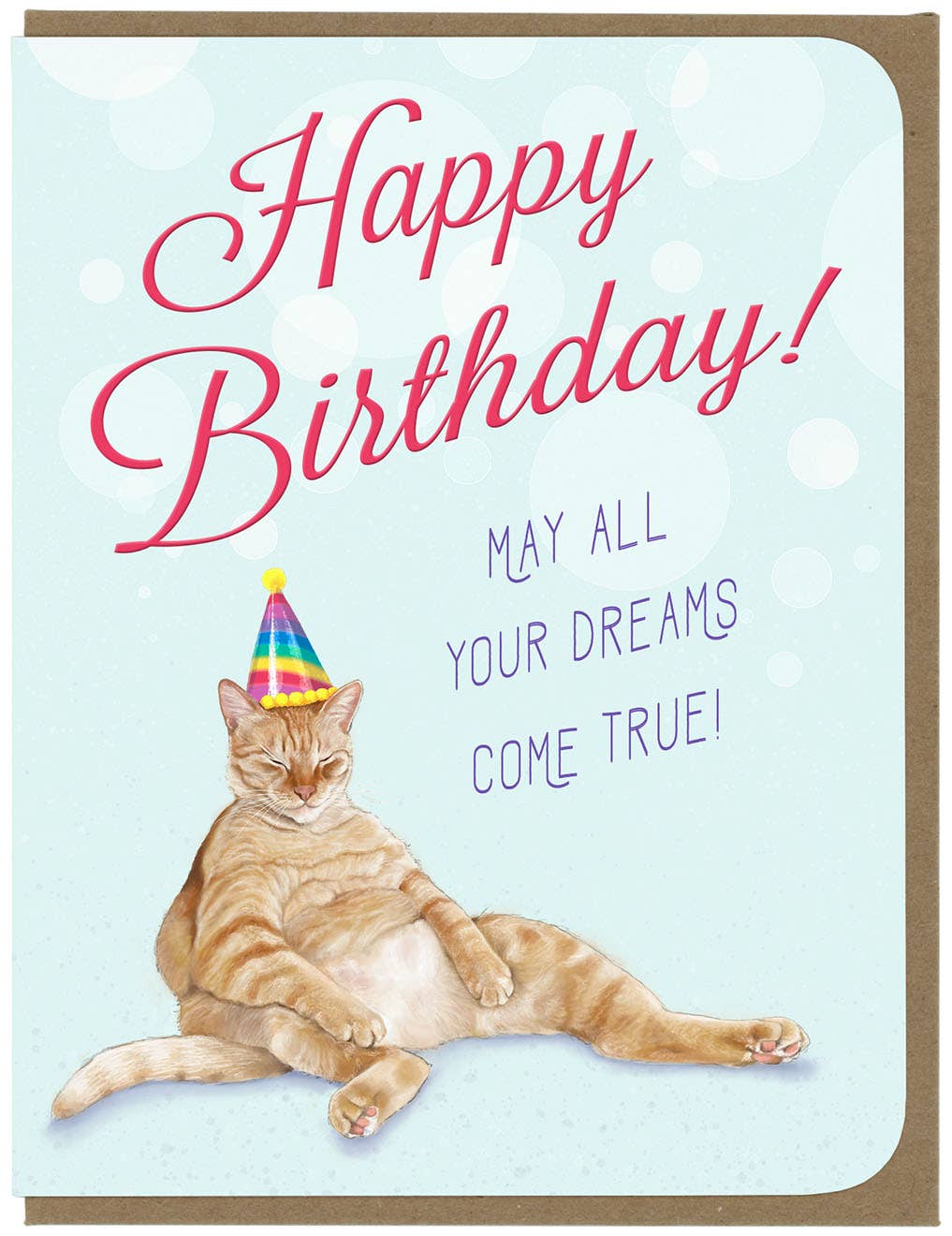 Amy Rose Moore Illustration - Wholesale Verjaardagskaartje - BIRTHDAY Orange Tabby Cat - Wenskaart2