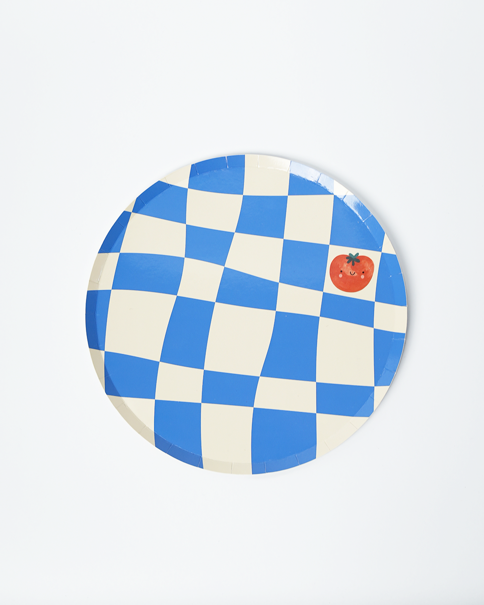 POP Party Supplies, LLC - Wholesale Disposable Plate - Checkered Dinner Paper Plates (x12) - Little Chef Collection3
