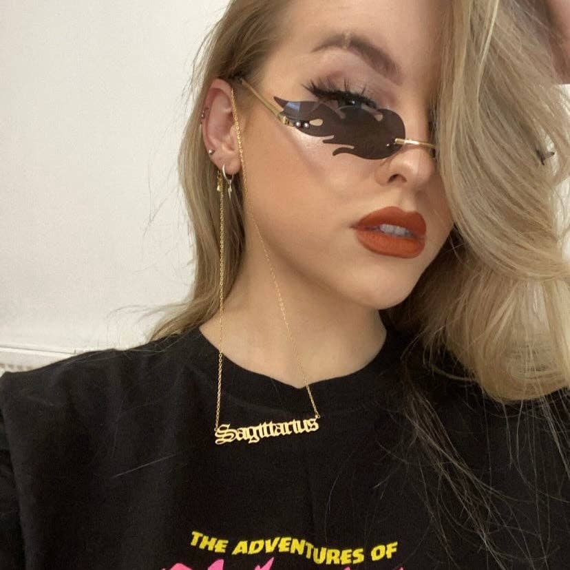 Gifts From The Crypt - Vente Colliers à pendentif - Collier Signe du Zodiaque Ancien Anglais Horoscope Gothique Astrologie2