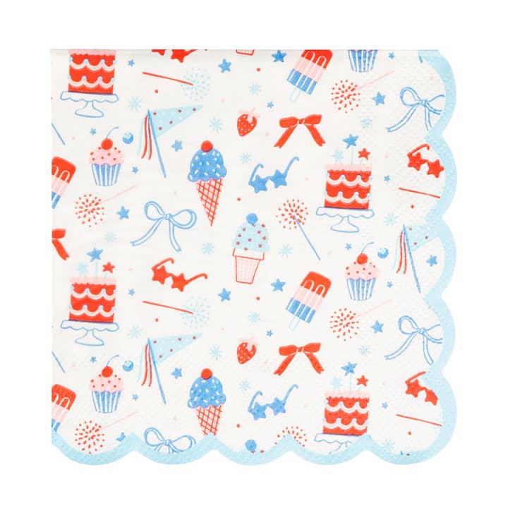 SMT1139 - Summertime Pattern Cocktail Napkin for wholesale by My Mind’s Eye