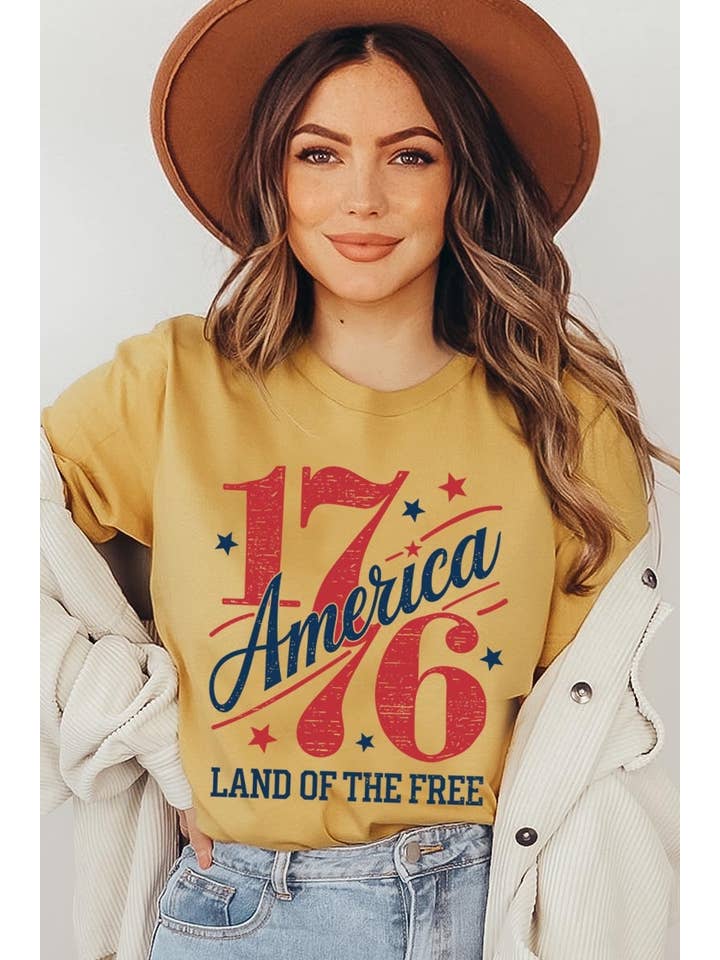 COLORBEAR - Wholesale T-Shirt (Graphic) - Women's - America 1776 Graphic Plus Tee11