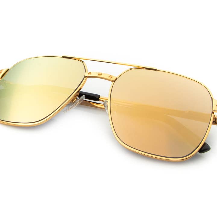 Liefdescollectie: XL 24KT goud (Revo Brown) voor wholesale door Vintage Frames Company