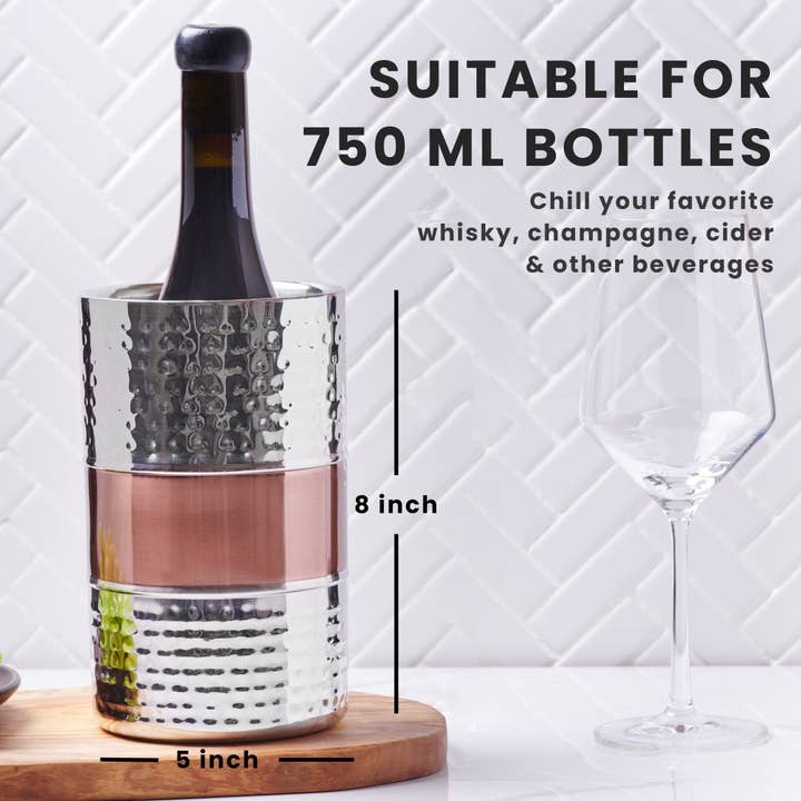 Sol Living - Wholesale Wine Bucket - Stainless Steel Double Wall Wine Cooler3