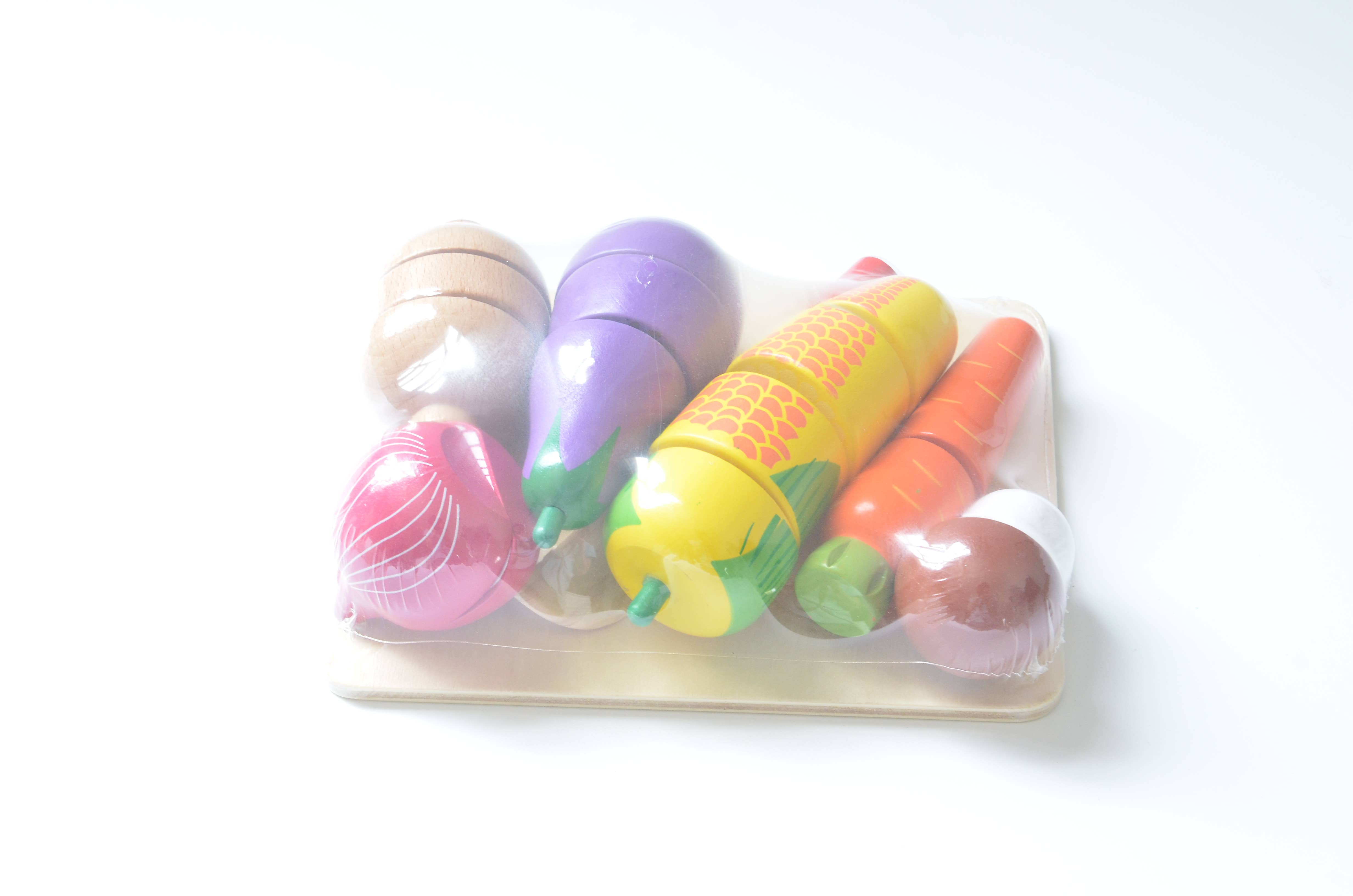 ACOOL TOY - Wholesale Wood Toy - Kids - AC6654   Vegetables Cutting - MOQ 84