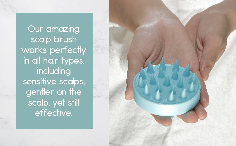 BeNat – Engroshandel Hovedkradser/massage – BeNat hovedbundsmassager med bløde silikonebørster2