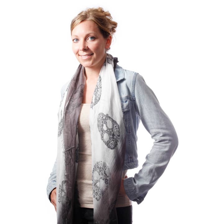 Blue Pacific - Wholesale Scarf - Unisex - Cashmere Blended Scarves with Specialty Metallic Threading4