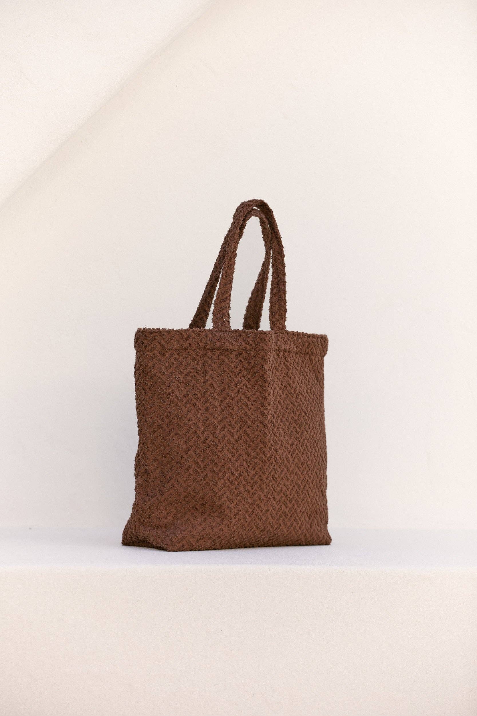 BEFORE ANYONE ELSE - Vente Tote bag – femme - Sac à serviettes Terry - Cocoa1