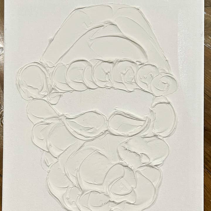 Coddiwomple - Wholesale DIY Craft Kit - Paint Your Own Canvas Santa | Christmas Holiday0