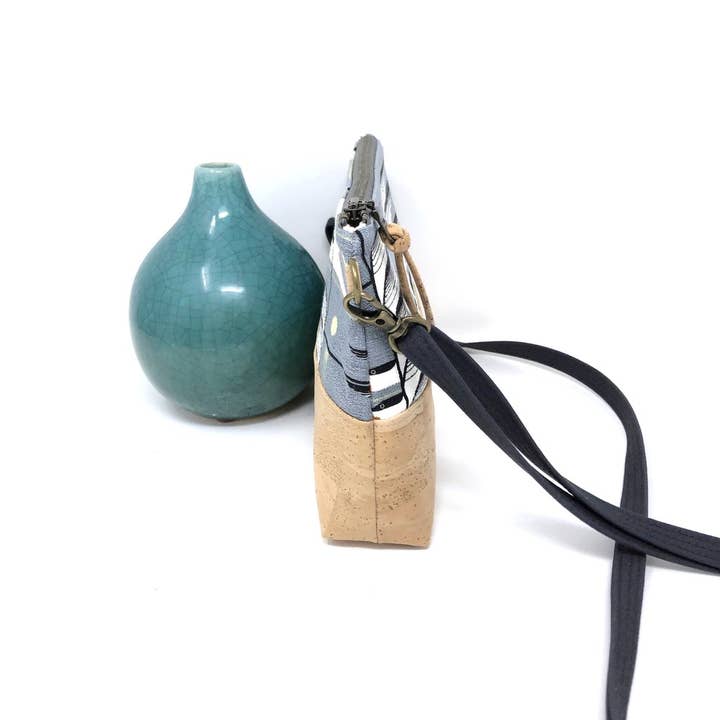 mmb by hand - Wholesale Crossbody Bag - Women's - Organic and Cork Mini Crossbody - Charley Harper Prints1