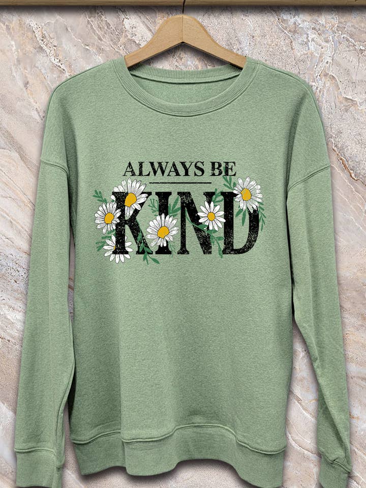 SPT-SS-169-C1_Altid Vær venlig Sweatshirt for engroshandel hos SP Tops, Inc.