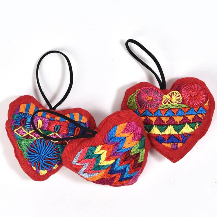 Mayamam Weavers - Wholesale Ornament - Hand Embroidered Christmas Holiday Ornaments from Guatemala16
