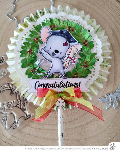 Impronte D'Autore - Wholesale Rubber/Decorative Stamp - Clear polymer stamps Graduation ENG1